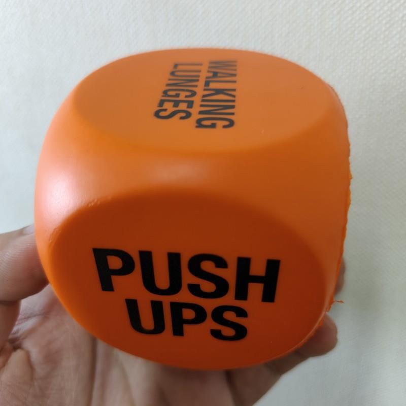 Orange Exercise Dice for Full-Body Workout