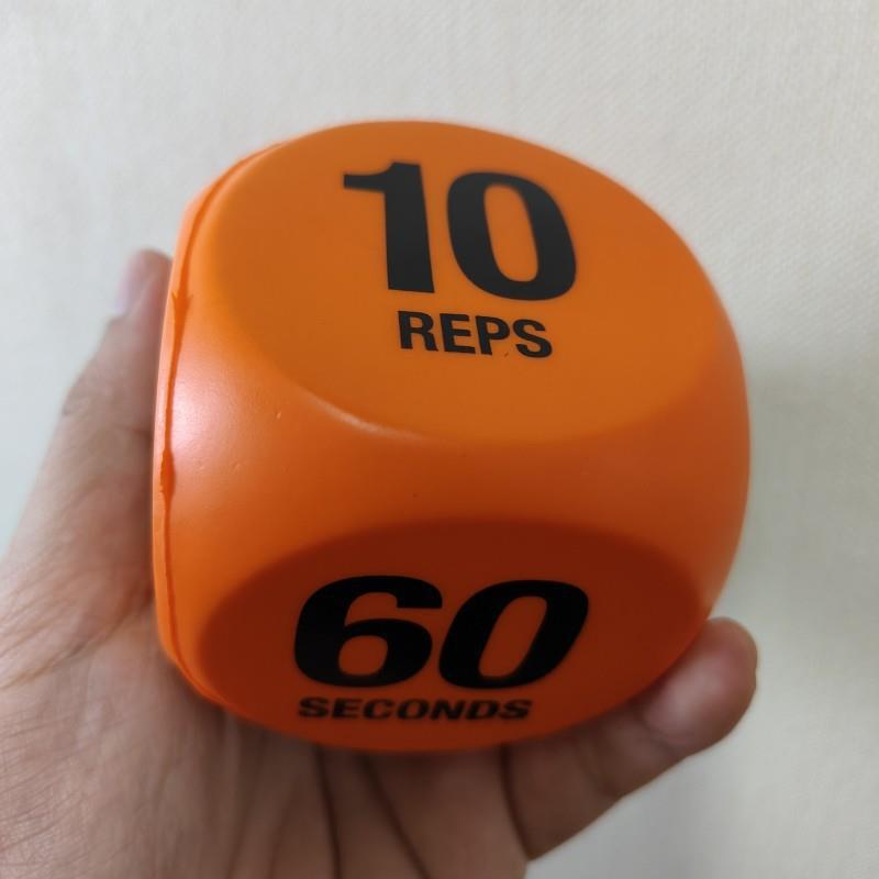 Orange Exercise Dice for Full-Body Workout